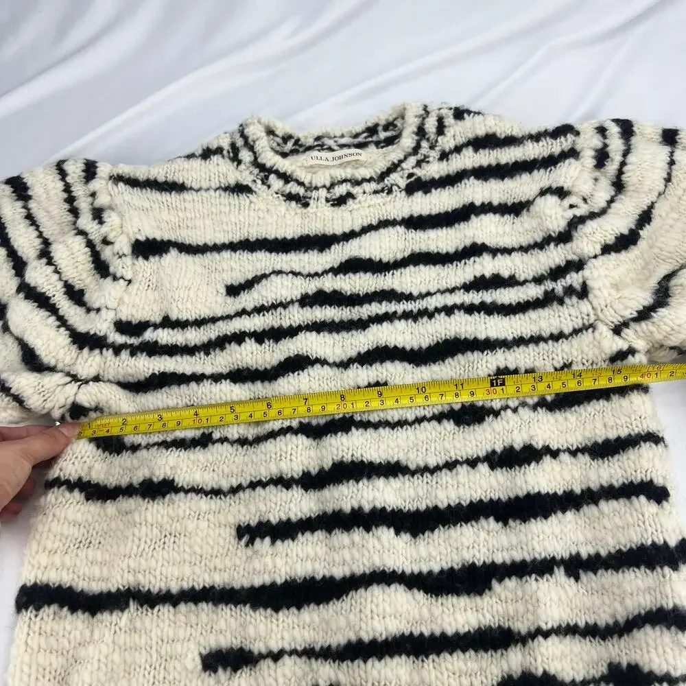 Ulla Johnson Black and White Striped Sweater - Picture 8 of 12
